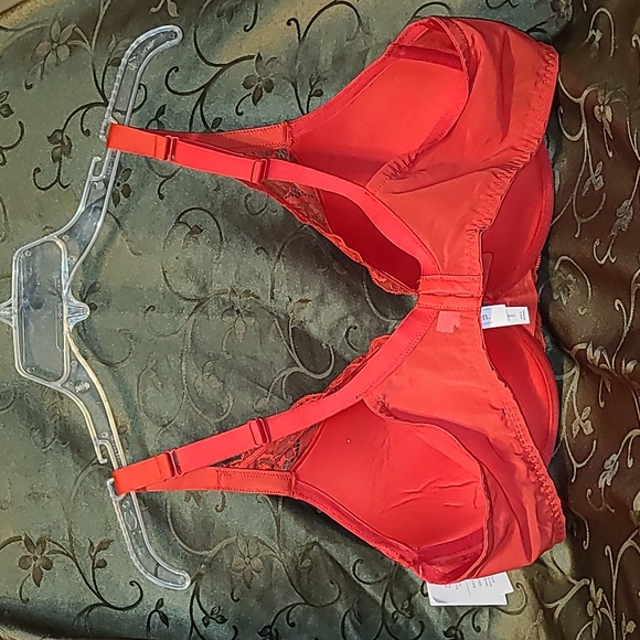 🧡 NWT Auden The Sublime push-up plunge underwire bra, red - Picture 4 of 8